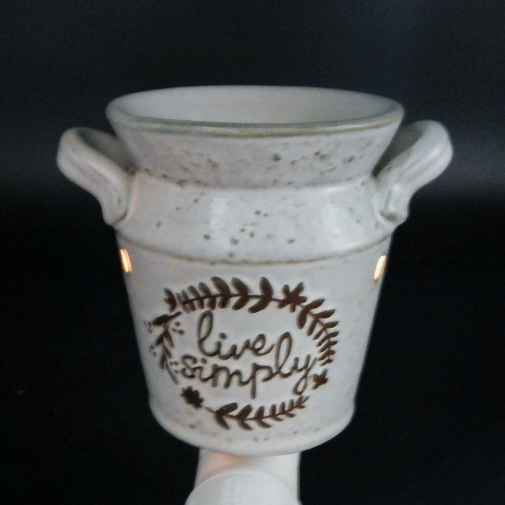 Scentsy LIVE SIMPLY Milk Jug Plug In Electric Wax Warmer Farmhouse Cottagecore